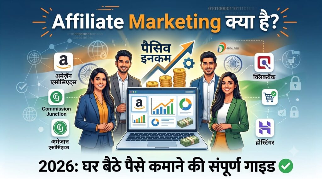 Affiliate Marketing क्या है? 2026 में घर बैठे ऑनलाइन पैसे कमाने की पूरी गाइड